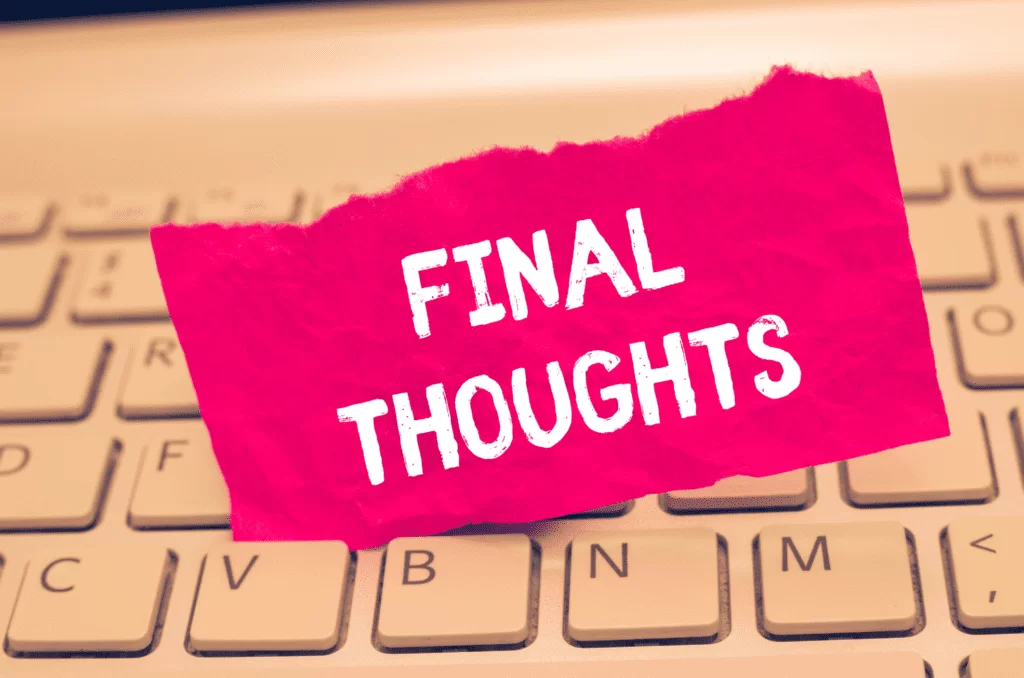 final thoughts keyboard