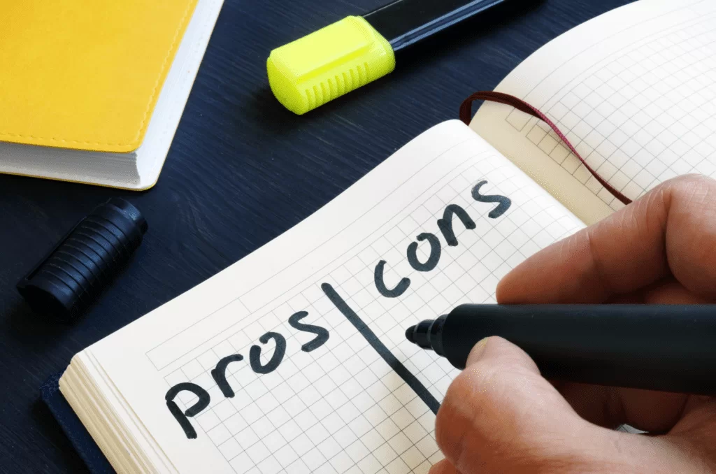 writting pros and cons