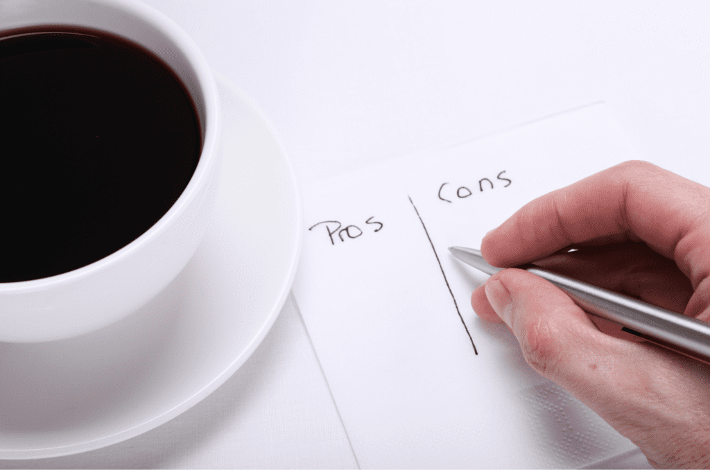 writting pros and cons