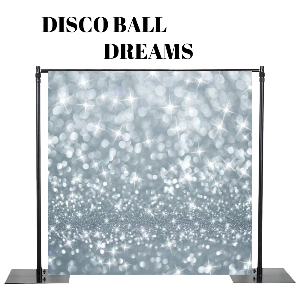 photobooth backdrop glitter