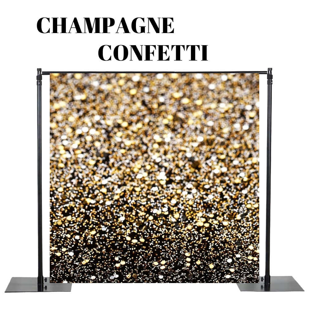 photobooth backdrop glitter