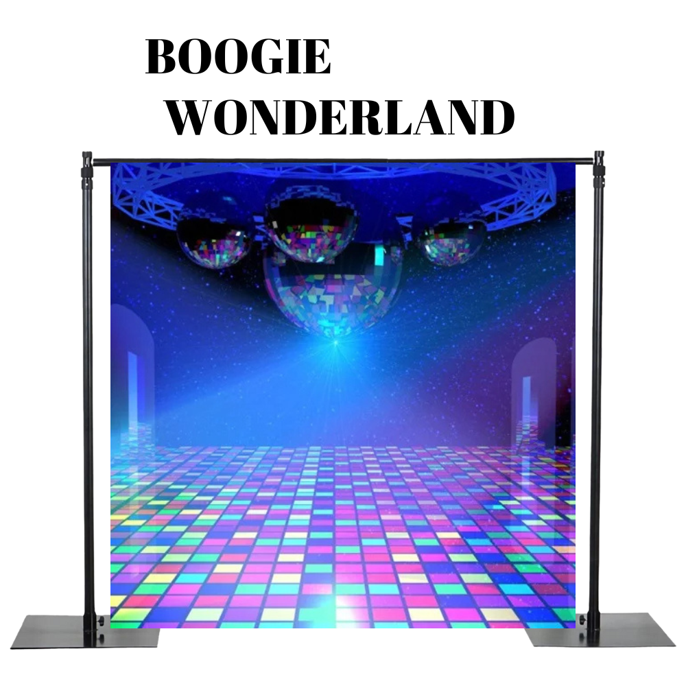 photobooth backdrop disco dancefloor