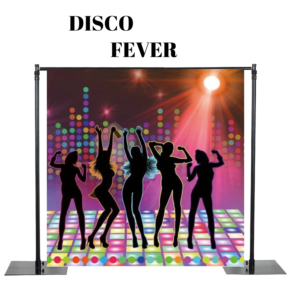 photobooth backdrop disco dance floor