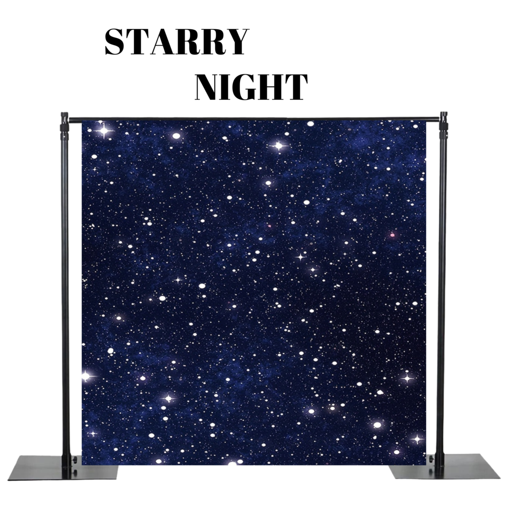 starry night photobooth backdrop